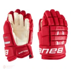 Bauer Pro Series Senior Hockey Gloves -Outlet Hockey Store bauer gloves bauer pro series senior hockey gloves red 14 28743837024322