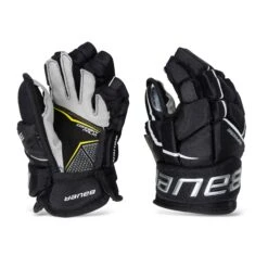 Bauer Supreme 3S Pro Junior Hockey Gloves -Outlet Hockey Store bauer gloves bauer supreme 3s pro junior hockey gloves black white 10 28743839154242