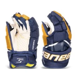 Bauer Supreme Matrix Junior Hockey Gloves -Outlet Hockey Store bauer gloves bauer supreme matrix junior hockey gloves navy gold 11 30597289672770