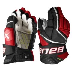 Bauer Vapor Hyperlite Intermediate Hockey Gloves -Outlet Hockey Store bauer gloves bauer vapor hyperlite intermediate hockey gloves black red 12 29160529625154