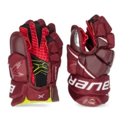 Bauer Vapor X2.9 Junior Hockey Gloves -Outlet Hockey Store bauer gloves bauer vapor x2 9 junior hockey gloves maroon 10 28743799013442