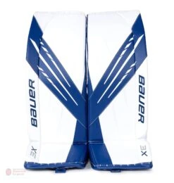 Bauer Vapor 3X Intermediate Goalie Leg Pads -Outlet Hockey Store bauer leg pads bauer vapor 3x intermediate goalie leg pads white blue l 32 28744284438594