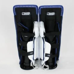 Bauer Supreme S29 Intermediate Goalie Leg Pads - Demo -Outlet Hockey Store bauer leg pads demo bauer supreme s29 intermediate goalie leg pads demo white blue l 32 15202048409666