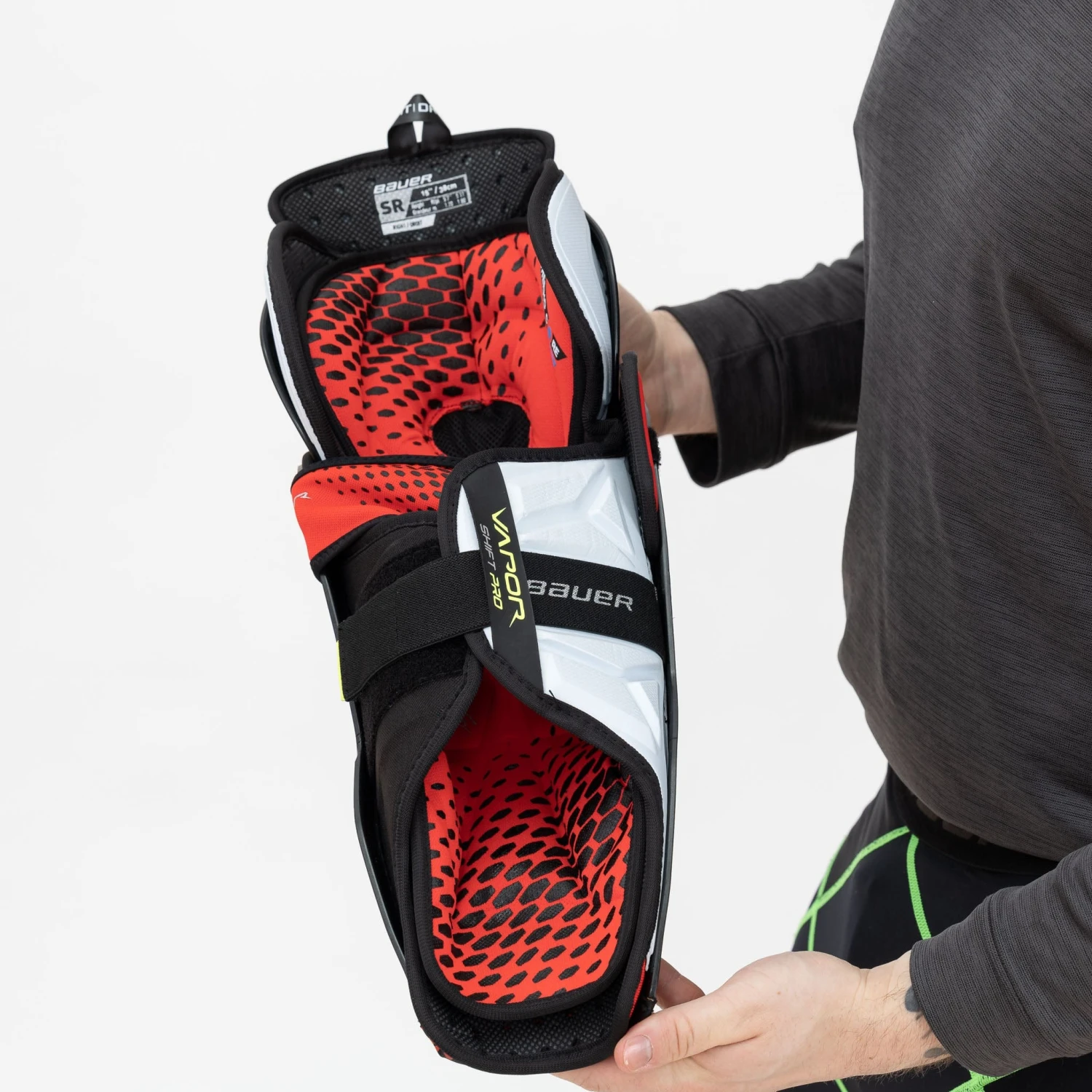 Bauer Vapor Shift Pro Intermediate Hockey Shin Guards 12 Bauer Vapor Shift Pro Intermediate Hockey Shin Guards - Image 10