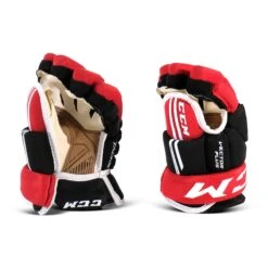 CCM Tacks Vector Plus Junior Hockey Gloves -Outlet Hockey Store ccm gloves ccm tacks vector plus junior hockey gloves black red white 10 30214049660994