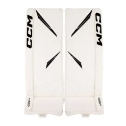 CCM Axis 2.5 Junior Goalie Leg Pads -Outlet Hockey Store ccm leg pads ccm axis 2 5 junior goalie leg pads white white black black 26 1 29359067562050
