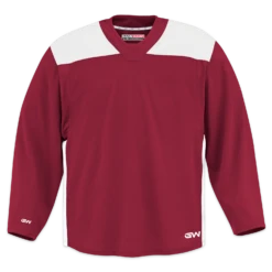 GameWear GW6500 ProLite Series Junior Hockey Practice Jersey - Crimson / White