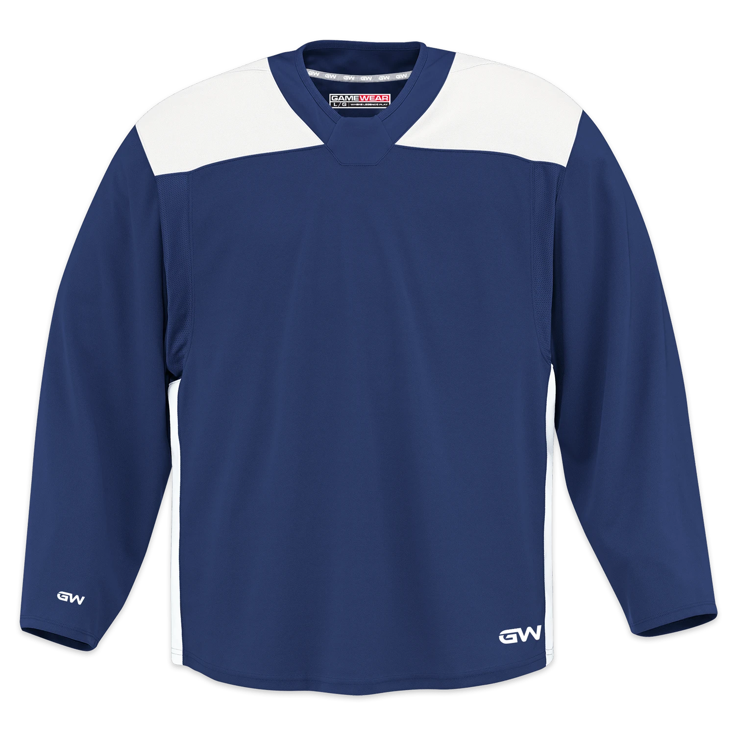 GameWear GW6500 ProLite Series Junior Hockey Practice Jersey - Navy / White 3 GameWear GW6500 ProLite Series Junior Hockey Practice Jersey - Navy / White