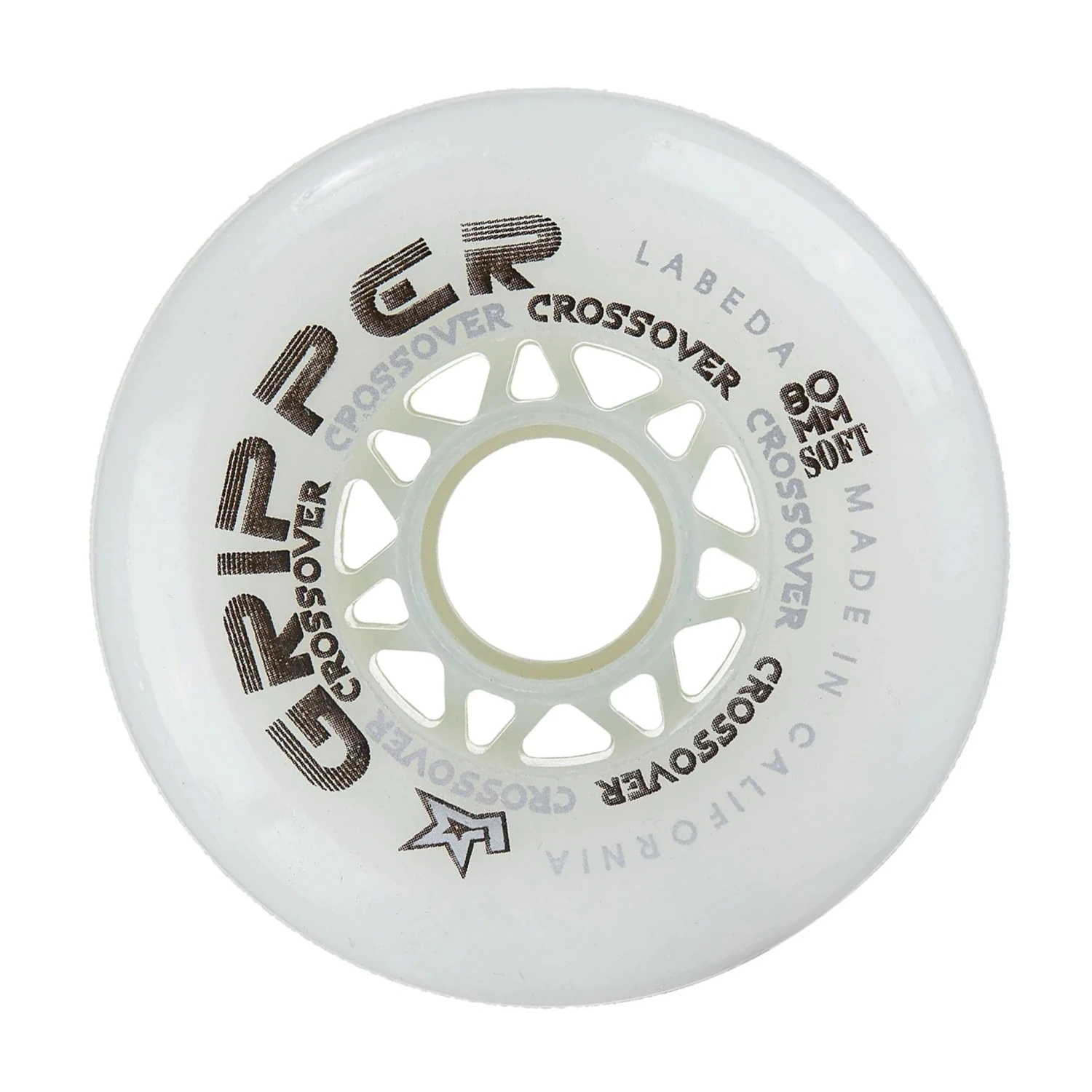 Labeda Gripper Roller Hockey Wheels - White (76A) 3 Labeda Gripper Roller Hockey Wheels - White (76A)