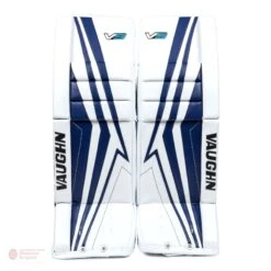 Vaughn Velocity V9 Junior Goalie Leg Pads -Outlet Hockey Store vaughn leg pads vaughn velocity v9 junior goalie leg pads white blue 24 2 28744338276418