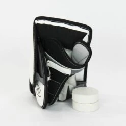 Warrior Ritual G3 Youth Goalie Blocker - Demo A -Outlet Hockey Store warrior blockers demo warrior ritual g3 youth goalie blocker demo a white regular 30364879093826