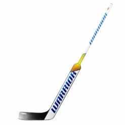 Warrior Ritual V1 Pro Intermediate Goalie Stick -Outlet Hockey Store warrior goalie sticks warrior ritual v1 pro intermediate goalie stick silver white blue mid l 23 5 28796860235842